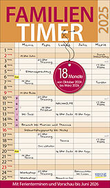 Kalender Familientimer 18 Monate 2025/2026 von 