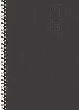 Kalender Buchkalender Wochentimer Spirale schwarz 2025 von 