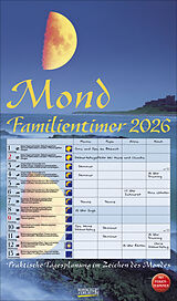 Spiralbindung Mond-Familientimer 2026 von 