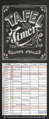Kalender (Kal) Tafel Timer 2026 von 