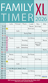 Kalender XL Family Timer 2026 von