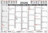  Tafelkalender A4 2026 von 