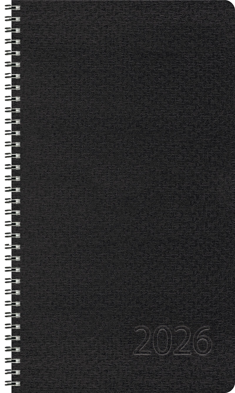 Taschenkalender Wochentimer Small Schwarz 2026