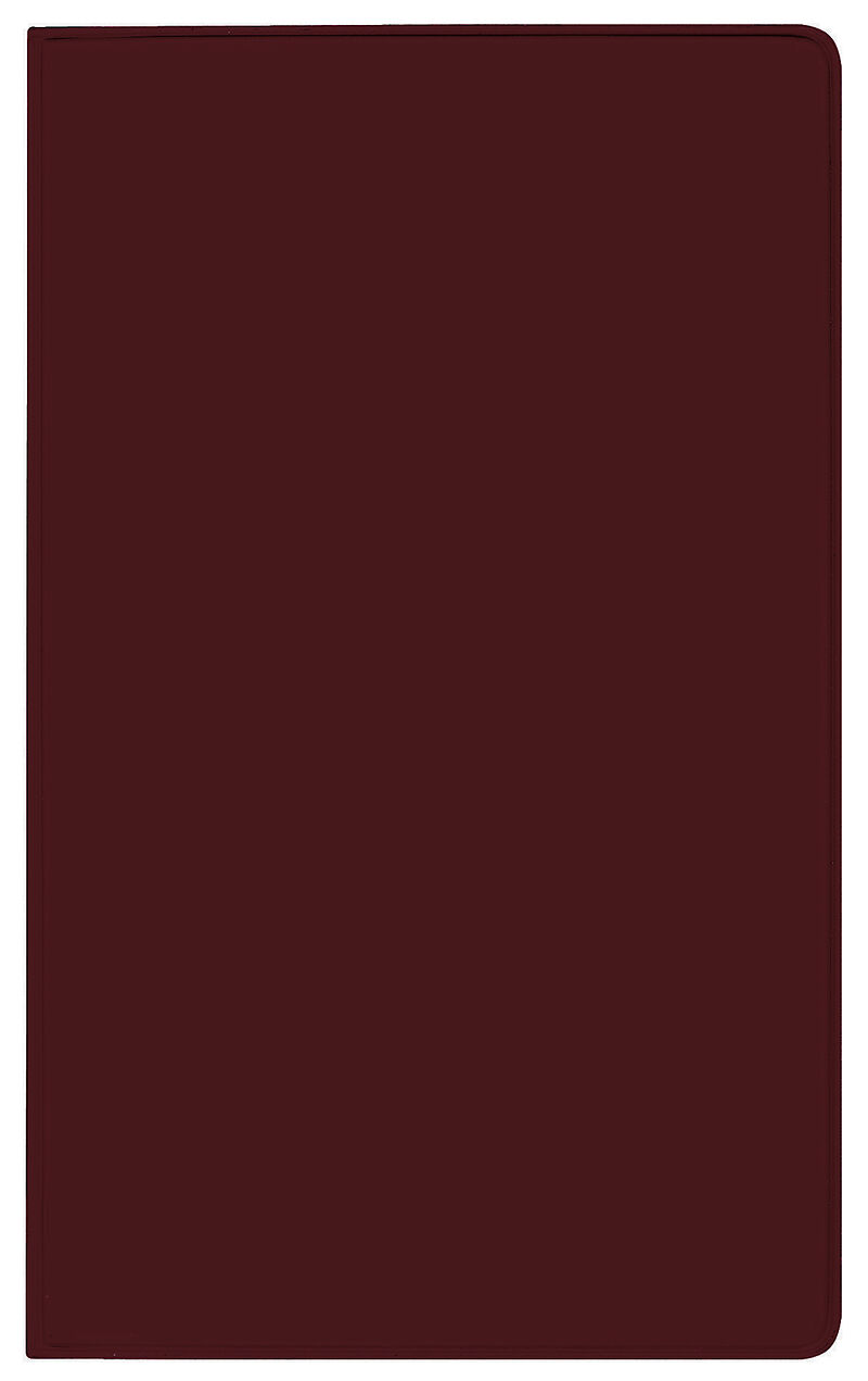 Taschenkalender Modus geheftet PVC burgund 2026