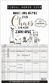 Kalender (Kal) Visual Words Familienplaner 2026 von 