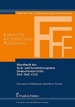 Fester Einband Handbuch des fach- und berufsbezogenen Deutschunterrichts DaF, DaZ, CLIL von Rosemarie Buhlmann, Anneliese Fearns