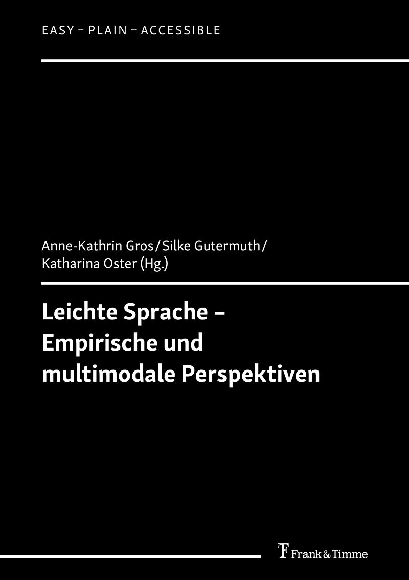 Leichte Sprache  Empirische und multimodale Perspektiven
