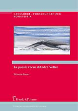 eBook (pdf) La 'poésie vécue' d'André Velter de Sidonia Bauer
