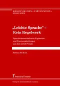 E-Book (pdf) 'Leichte Sprache' - Kein Regelwerk von Bettina M. Bock