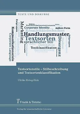 E-Book (pdf) Textsortenstile - Stilbeschreibung und Textsortenklassifikation von Ulrike Krieg-Holz