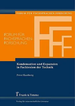 E-Book (pdf) Kondensation und Expansion in Fachtexten der Technik von Peter Kastberg
