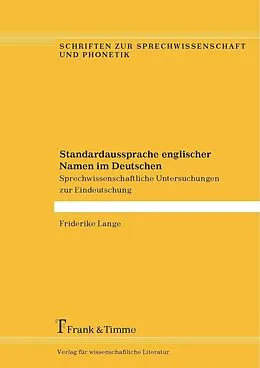 E-Book (pdf) Standardaussprache englischer Namen im Deutschen von Friderike Lange