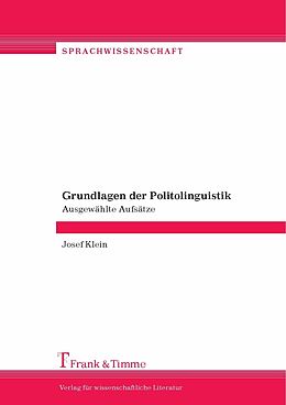 E-Book (pdf) Grundlagen der Politolinguistik von Josef Klein