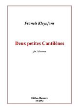 Francis Kleynjans Notenblätter 2 petites Cantilènes