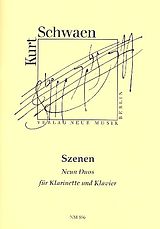 Kurt Schwaen Notenblätter Szenen für Klarinette und Klavier