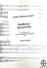Johann Sebastian Bach Notenblätter Goldberg-Variationen BWV988 für