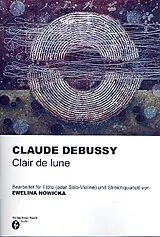 Claude Debussy Notenblätter Clair de lune für Flöte (Violine), 2 Violinen