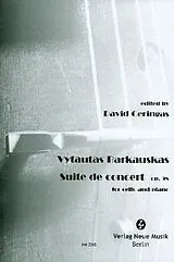 Vytautas Prano Barkauskas Notenblätter Suite de concert op.98