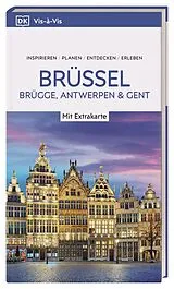 Kartonierter Einband Vis-à-Vis Reiseführer Brüssel, Brügge, Antwerpen und Gent von 