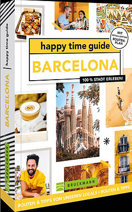 Kartonierter Einband happy time guide Barcelona von Annebeth Vis