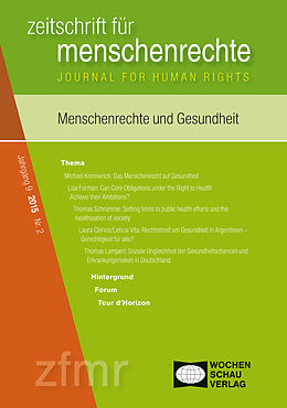 E-Book (pdf) Menschenrechte und Gesundheit von 
