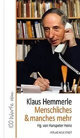 Fester Einband Menschliches & manches mehr von Klaus Hemmerle