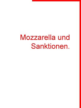 E-Book (epub) Mozzarella und Sanktionen. von Marleen Radi