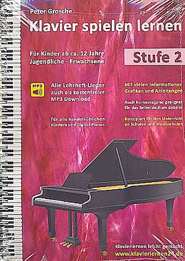 Peter Grosche Notenblätter Klavier spielen lernen Stufe 2 (+download)