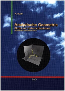 Kartonierter Einband Analytische Geometrie von A. Rueff