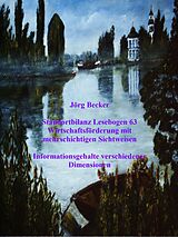 E-Book (epub) Standortbilanz Lesebogen 63 Wirtschaftsförderung mit mehrschichtigen Sichtweisen von Jörg Becker
