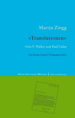 Fester Einband Translationen von Martin Zingg