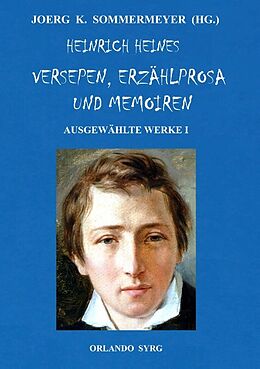 Kartonierter Einband Heinrich Heines Versepen, Erzählprosa und Memoiren. Ausgewählte Werke I von Heinrich Heine