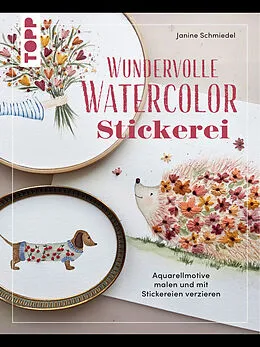 E-Book (pdf) Wundervolle Watercolor Stickerei von Janine Schmiedel
