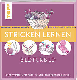 Kartonierter Einband Stricken lernen Bild für Bild von frechverlag