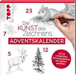 Kartonierter Einband Adventskalender Die Kunst des Zeichnens. von frechverlag