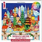 Kartonierter Einband Colorful Christmas Weltreise - Weihnachtliche Ausmalreise um die Welt von Madalina Tantareanu