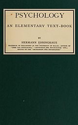 eBook (epub) Psychology de Hermann Ebbinghaus