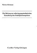 E-Book (pdf) Ein Beitrag zur schwingungstechnischen Gestaltung des Schallplattenspielers von Markus Kleimann