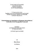 E-Book (pdf) Untersuchungen zur Sensitivität von Plasmopara viticola (Berk. & Curtis) Berl. & de Toni gegenüber Cymoxanil von Marco Harms