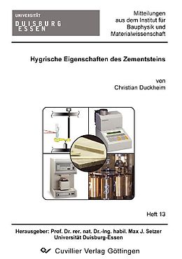 E-Book (pdf) Hygrische Eigenschaften des Zementsteins von Christian Duckheim