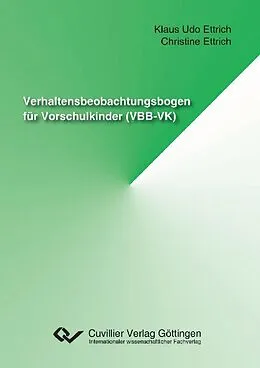 E-Book (pdf) Verhaltensbeobachtungsbogen für Vorschulkinder (VBB-VK) von Christine Ettrich et. al