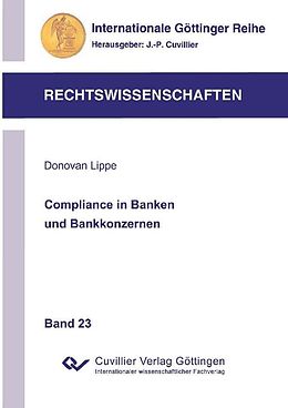 E-Book (pdf) Compliance in Banken und Bankkonzernen von Donovan Lippe
