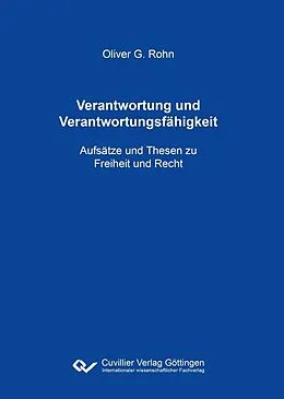 E-Book (pdf) Verantwortung und Verantwortungsfähigkeit von Oliver G. Rohn