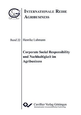 E-Book (pdf) Corporate Social Responsibility und Nachhaltigkeit im Agribusiness von Henrike Luhmann