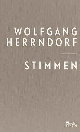 Fester Einband Stimmen von Wolfgang Herrndorf