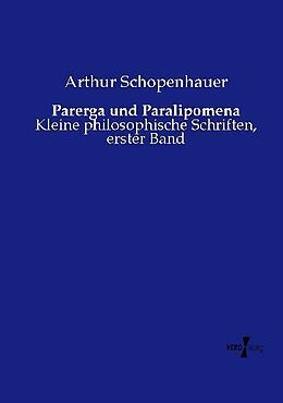 Kartonierter Einband Parerga und Paralipomena von Arthur Schopenhauer