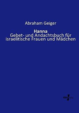 Kartonierter Einband Hanna von Abraham Geiger