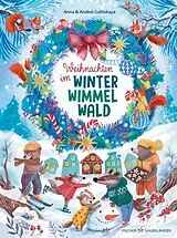 Pappband Weihnachten im Winterwimmelwald von Anna Galitskaya