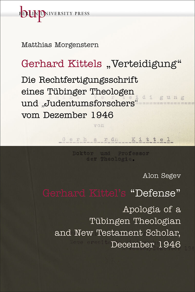 Gerhard Kittels Verteidigung | Gerhard Kittels Defence