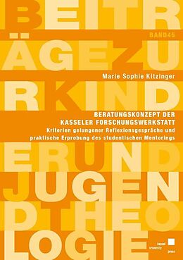 Kartonierter Einband Beratungskonzept der Kasseler Forschungswerkstatt von Marie Sophie Kitzinger
